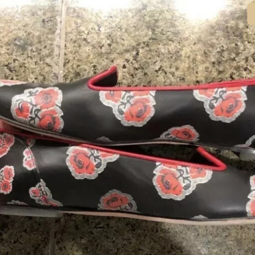 ALEXANDER MCQUEEN Poppy Duchesse Flats-Size 39 1/2 - Picture 2 of 7